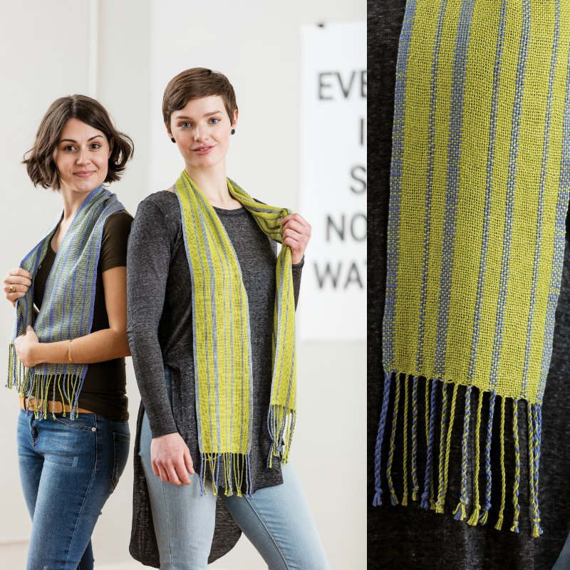 Margaret MacMorris’ Fibonacci Sequence Scarves from the Summer 2017 issue of Easy Weaving with Little Looms.