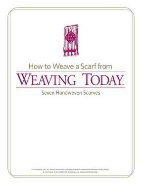 Learn how to weave a scarf with these free patterns on handwoven scarves.