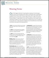 Learn about weaving terms in this free ebook.